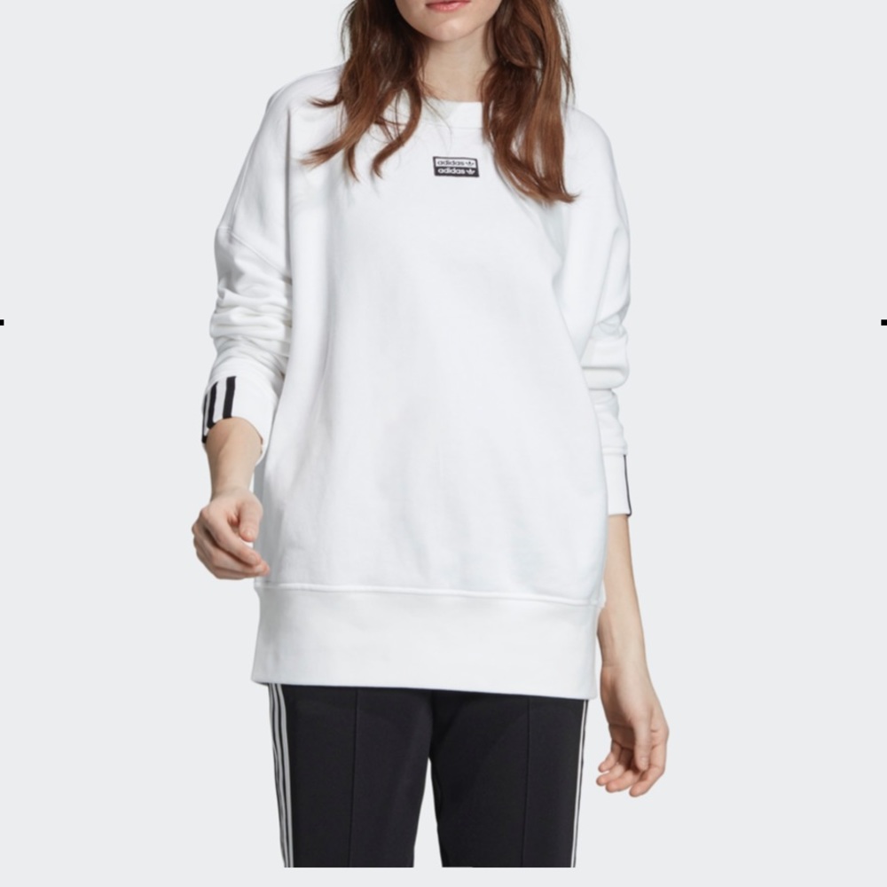 White adidas sweatshirt (never worn!)